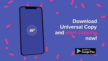 Universal Copy on Android: Copy text from any app & pictures