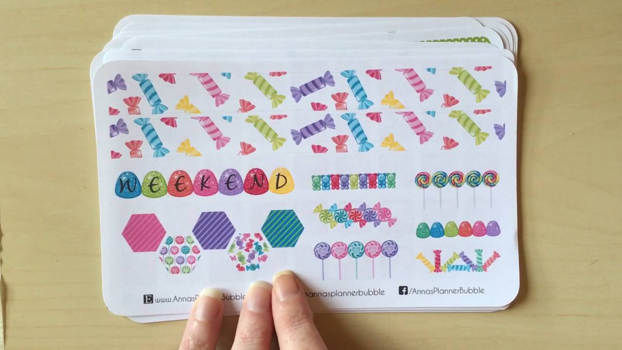 Etsy Planner Sticker Unboxing/Haul from AnnasPlannerBubble - oops bag/oopsies/misfits/seconds