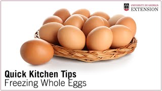 Quick Kitchen Tips: Freezing Whole Eggs What Happens When You Freeze Whole Eggs Vs Yolks