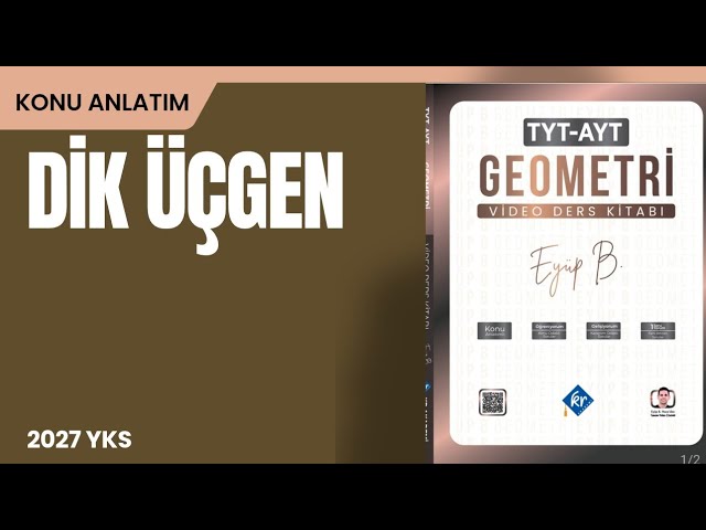 Dik Üçgen Tek Parça Eyüp B. Geometri VDK 2027 YKS