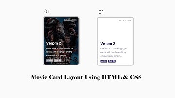 Movie card Layout using Html css with amazing Hover effect