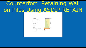 Counterfort Retaining Wall on Piles Example Using ASDIP RETAIN