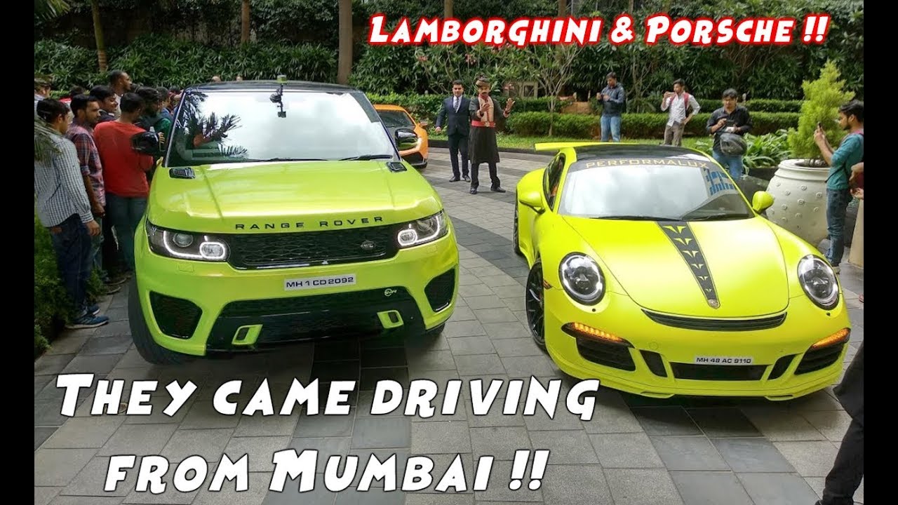 Mumbai Supercars in Bangalore | Lots of People chased the car !! - YouTube
