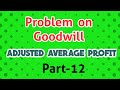 Goodwill Calculation under adjustments of average profits