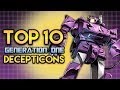 TOP 10 Transformers G1 DECEPTICONS (Generation One)
