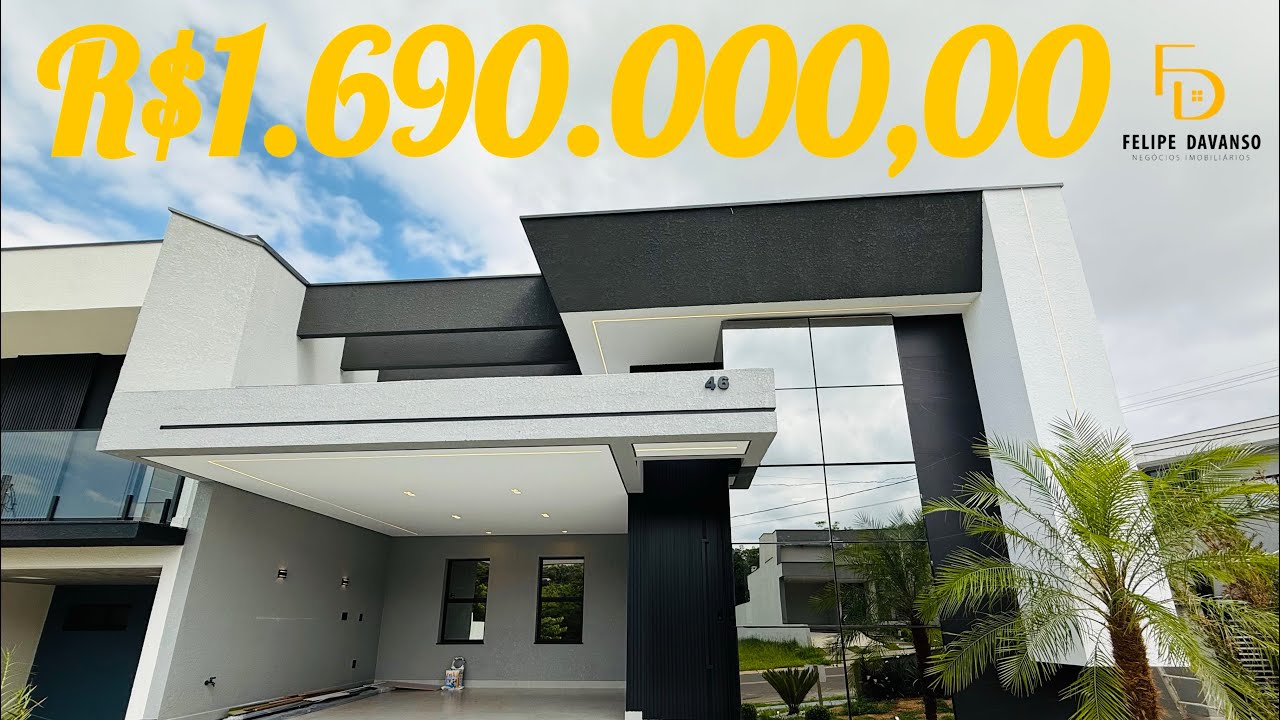 CASA TÉRREA DE ESQUINA COM 3 SUÍTES E ESCRITÓRIO NO CONDOMÍNIO GRAN RESERVE EM INDAIATUBA-SP. 