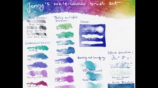 Demo: Jenny's Watercolour Brush Set for Procreate Demo: Jenny's Watercolour Brush Set for Procreate