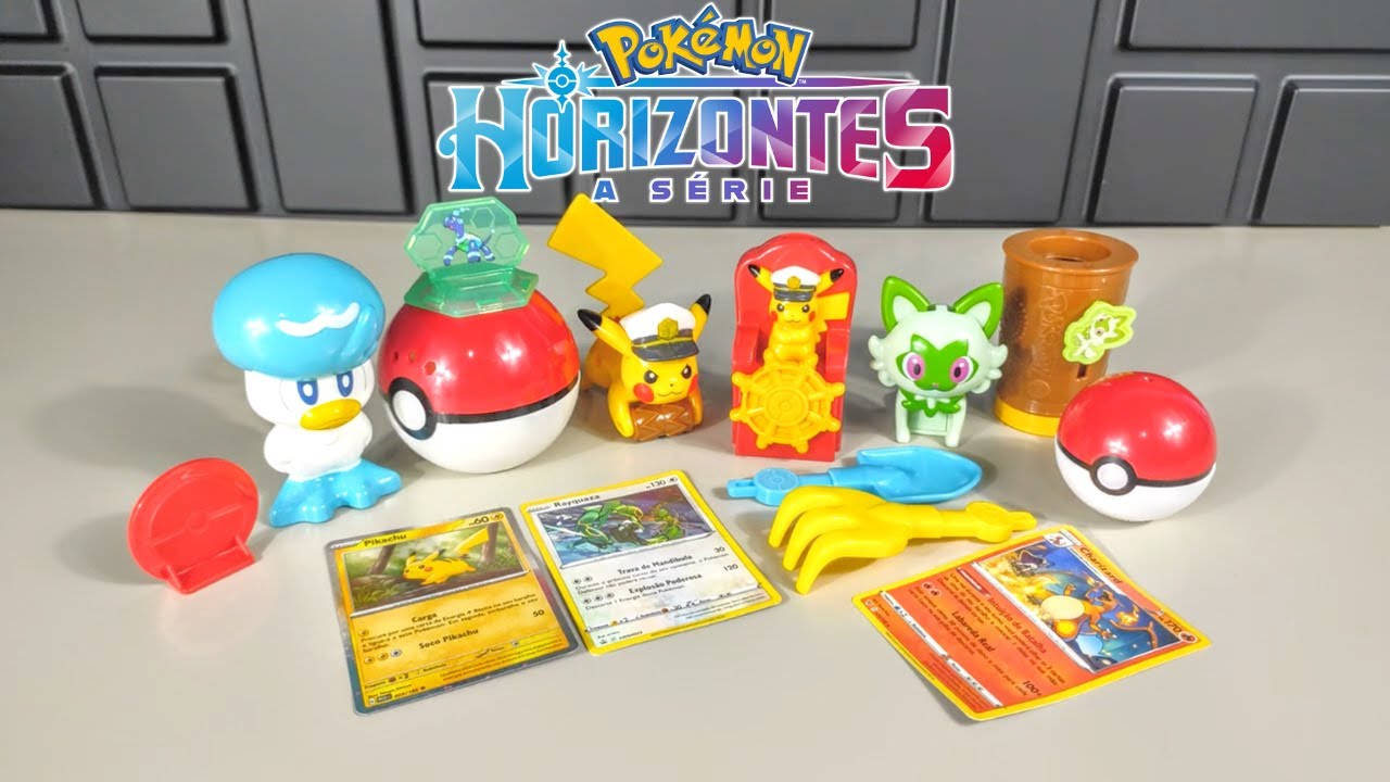 ⚡COMPREI A NOVA COLEÇÃO DE POKÉMON HORIZONTES DO MAC DONALDS!⚡ REVIEW DOS NOVOS BRINDES DE 2025