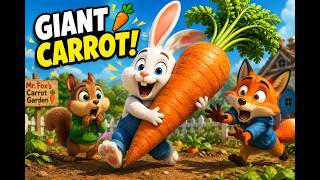 The Giant Carrot Adventure 🐰🥕 | Funny Bunny Cartoon Story