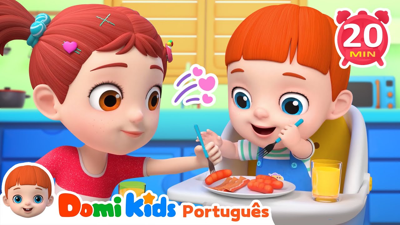 Música do Café da Manhã🥘Canção para Crianças com Domi Kids | Canções Infantis & Músicas Infantis