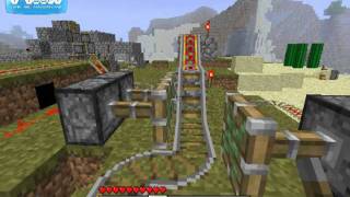 Minecraft Switch Track with Pistons