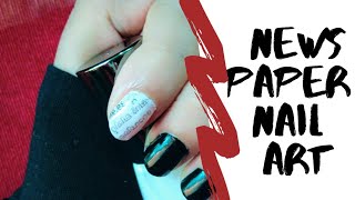 Easy Newspaper nail art 💅 in malayalam screenshot 2