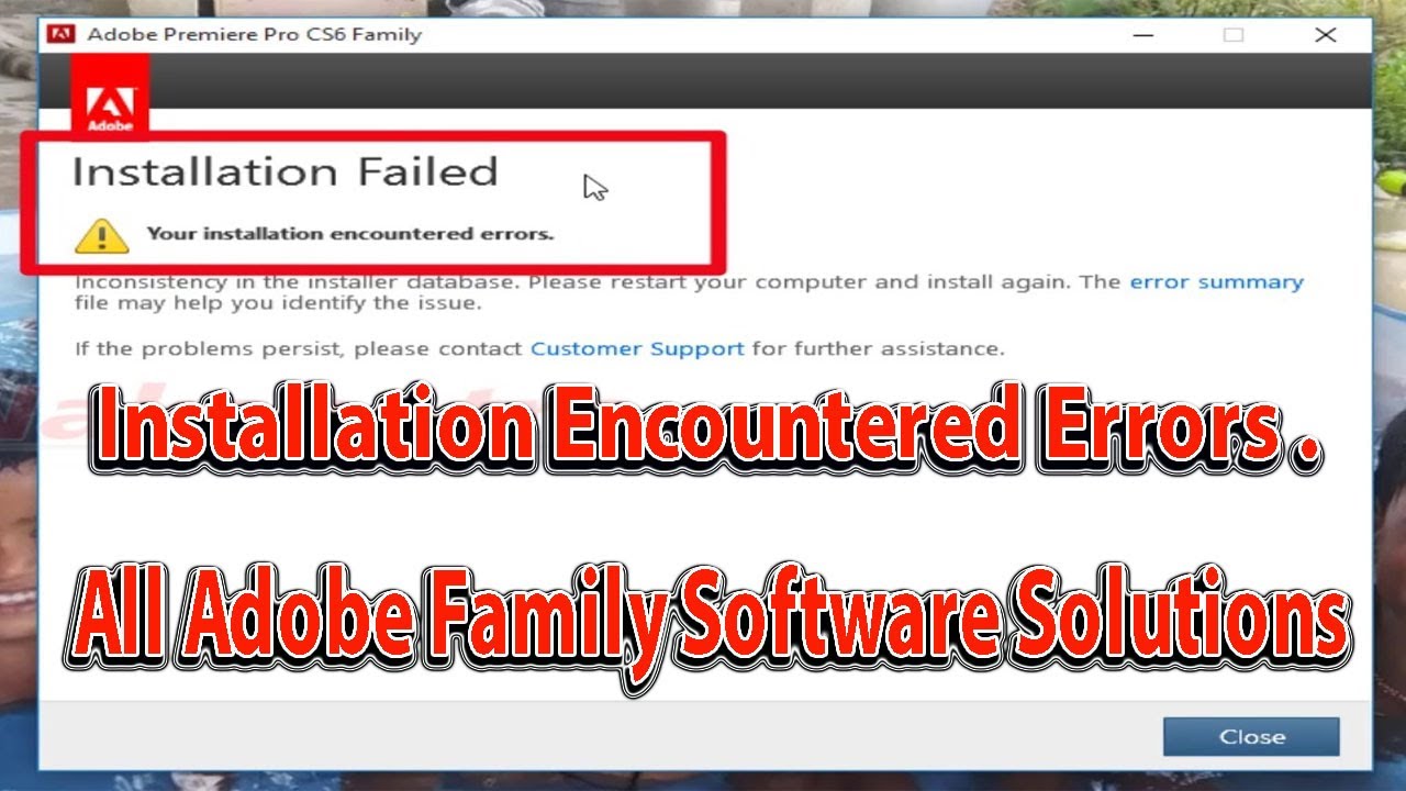 adobe cs6 download errors