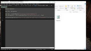 10. Crear un documento y escribir en el usando FileSystemObject en VBScript