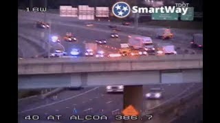 One dead in rollover crash at I-40/Alcoa Highway interchange