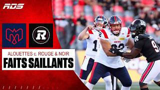 Faits Saillants Alouettes C. Rouge Noir Semaine 9
