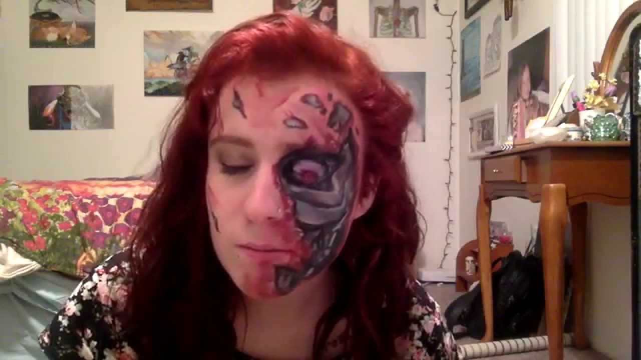 The Terminator Makeup Tutorial Time Lapse YouTube