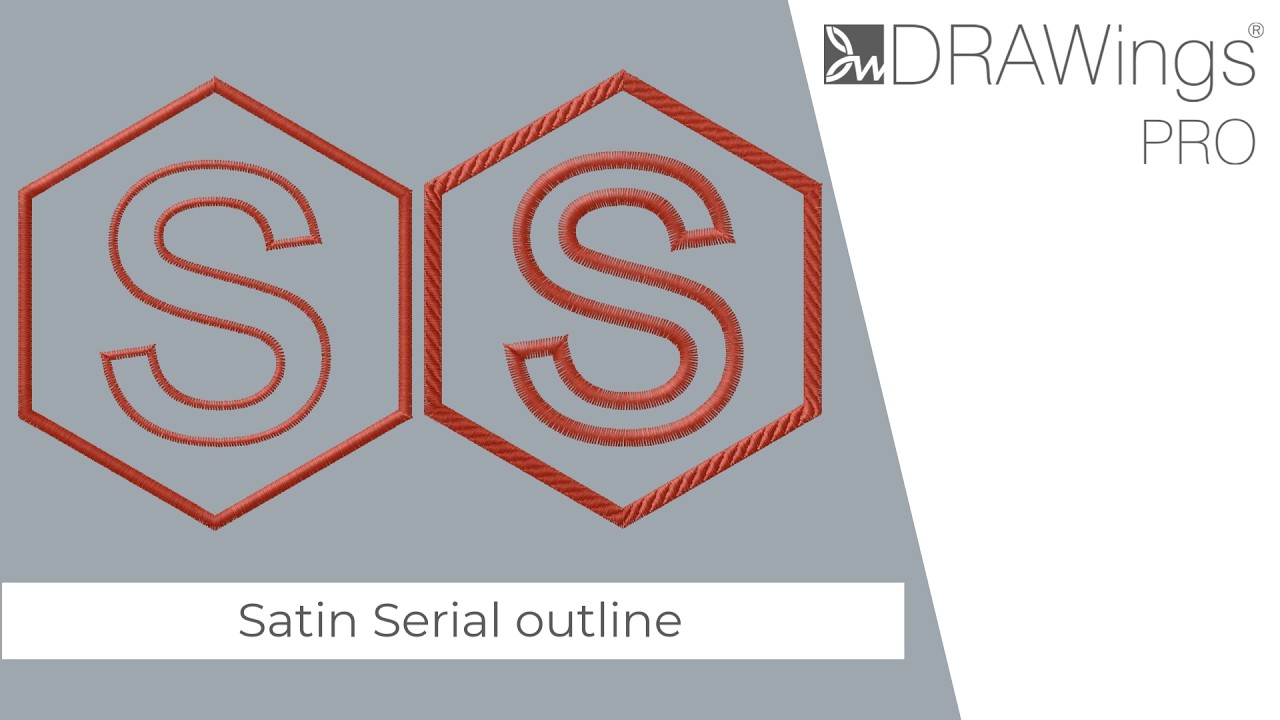 How to Use and Customize the Satin Serial Outline Type in DRAWings PRO XII 1 YouTube player