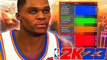 NBA 2K23 *PRIME* RUSSELL WESTBROOK BUILD | OP TRIPLE-DOUBLE SLASHING PG W/ CONTACT DUNKS & SHOOTING