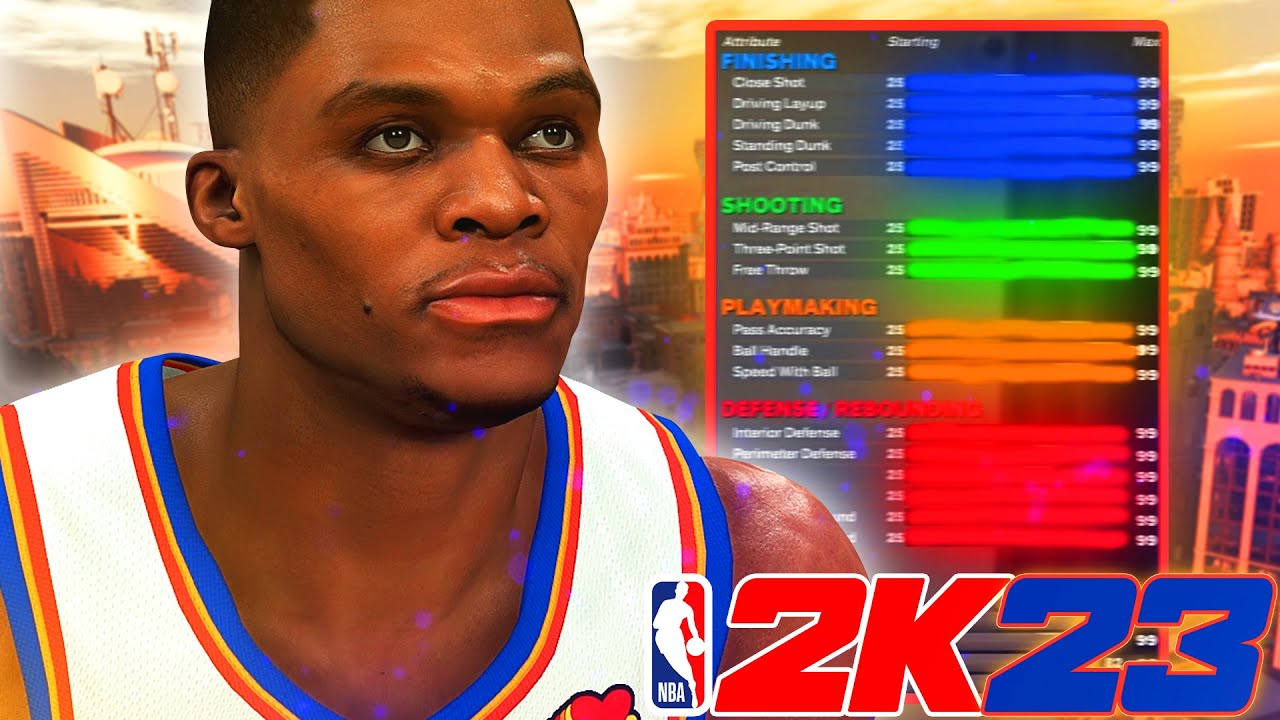 NBA 2K23 *PRIME* RUSSELL WESTBROOK BUILD OP TRIPLEDOUBLE SLASHING PG