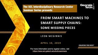 From Smart Machines to Smart Supply Chains: Some Missing Pieces