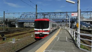 豊橋駅　名鉄1700系快速特急発車・東海道線313系発車・飯田線313系到着