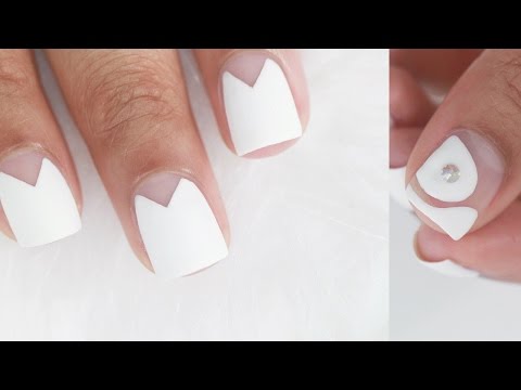 Captivating Valentine's Day Nail Designs : Milky Nails with Love Hearts