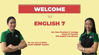 ENGLISH 7 ORIENTATION VIDEO (S.Y 2020-2021)