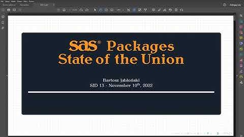 SID 13: SAS Packages, State of the Union