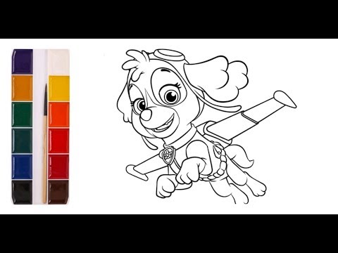 paw-patrol.-skye-coloring-for-kids.-learn-colors.