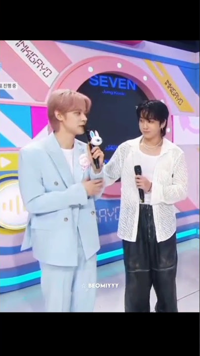 [TXT] YEONJUN AND JUNGKOOK INTERACTION AT INKIGAYO TODAY 🥺