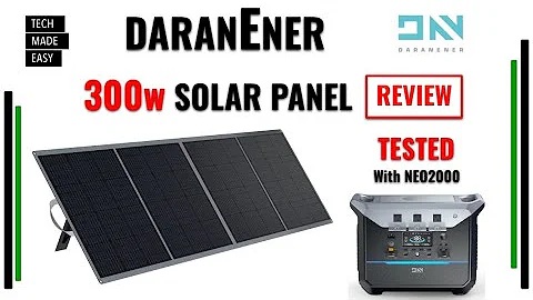 DaranEner 300w Solar Panel Tested with DaranEner NEO2000  DaranEner SP300 - DayDayNews