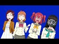 Pizza tower screaming bsod meme but its love live sunshine