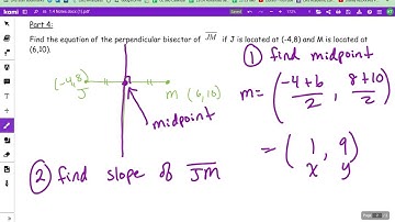 Writing Equations of Perpendicular Bisectors