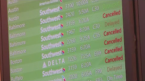 Southwest Airlines flight cancellations continue to snowball