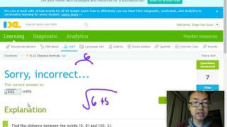 IXL Geometry B11: Distance Formula