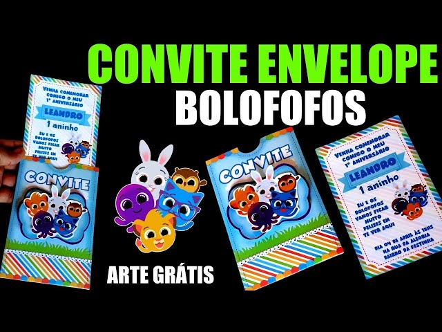 Pamelartes - Convite virtual do bolofofo❤🤩