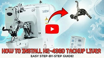 How to install Ke-430d Tackup liver| ke-430d sewing machine| machine timing 
