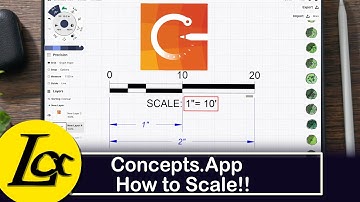 Concepts App tutorial for beginners how to add a scale