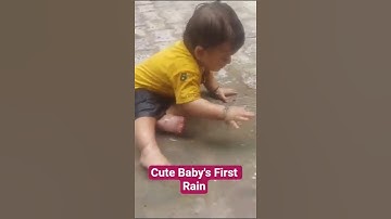 Adorable Baby’s First Rain Experience | Cutest Reaction Ever!
