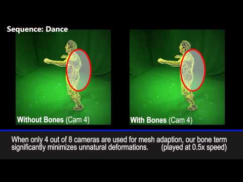 Simultaneous Shape and Pose Adaption of Articulated Models using Linear Optimization