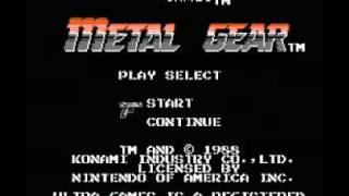 Metal Gear nes   Game Over