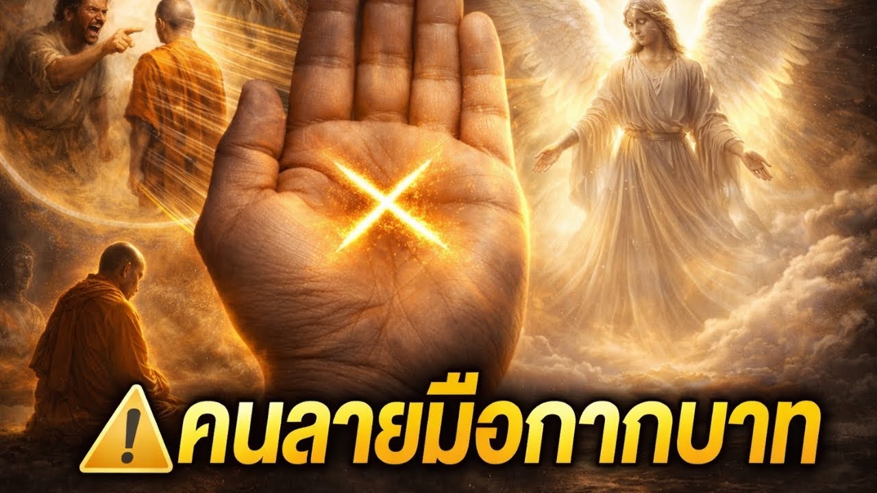 ถ้ามีกากบาทกลางฝ่ามือ อย่าพลาดช่วงนี้ 100 ปีมีไม่กี่ครั้ง คนลายมือกากบาทต้องรู้#เตือนแล้วนะ#ดูดวง 