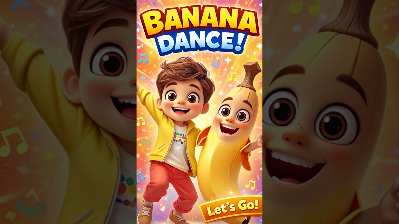 Banana Dance Song🍌|Nursery Rhymes &  Kids songs 
