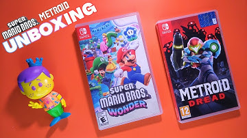 Metroid Dread + Super Mario Wonder for the Nintendo Switch OLED Unboxing | ASMR