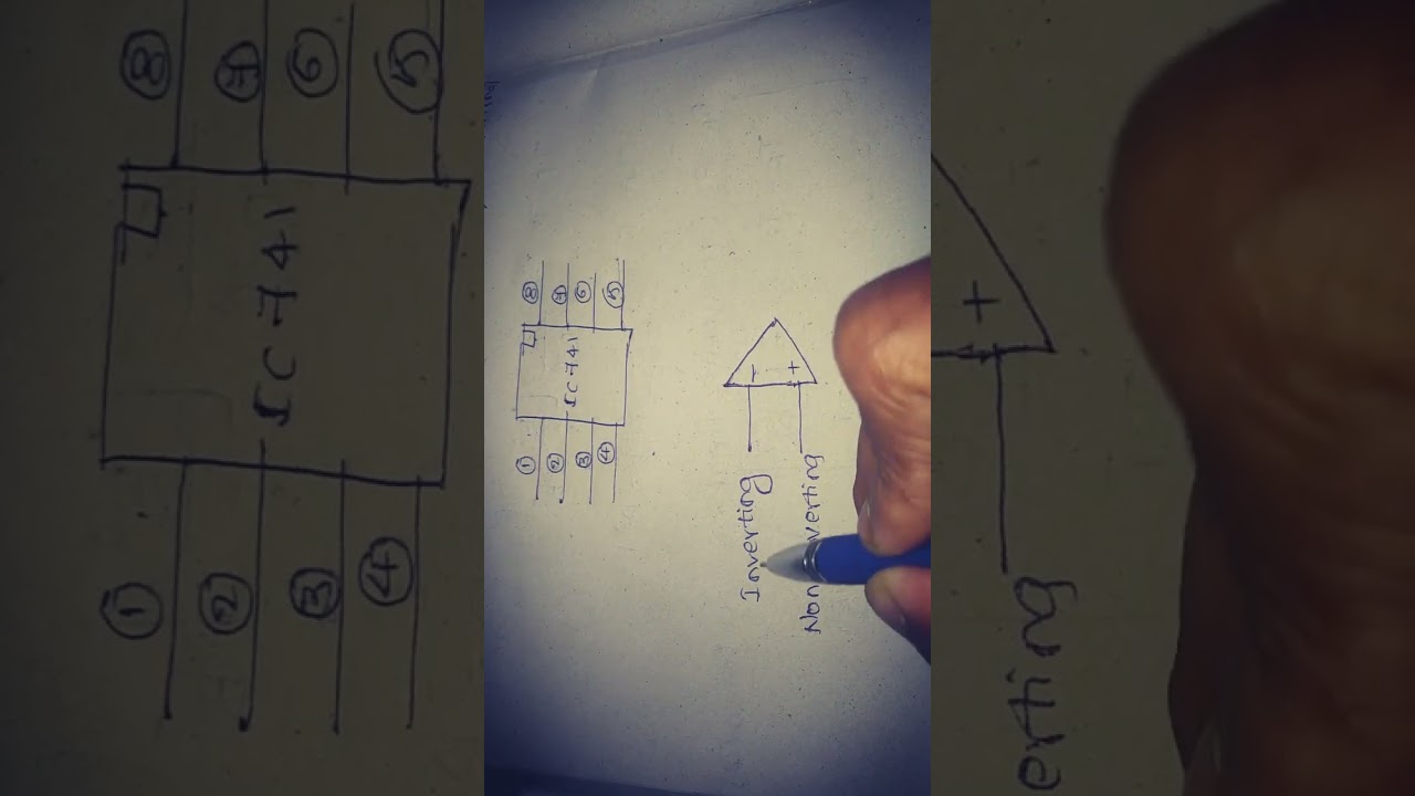 Op-amp pin diagram in Telugu