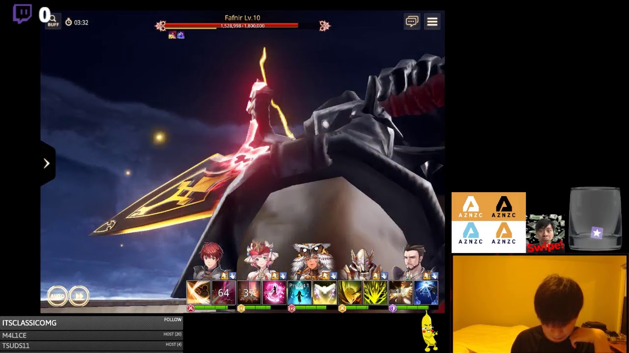 Over Hit Raid 105: Fafnir Level 10!