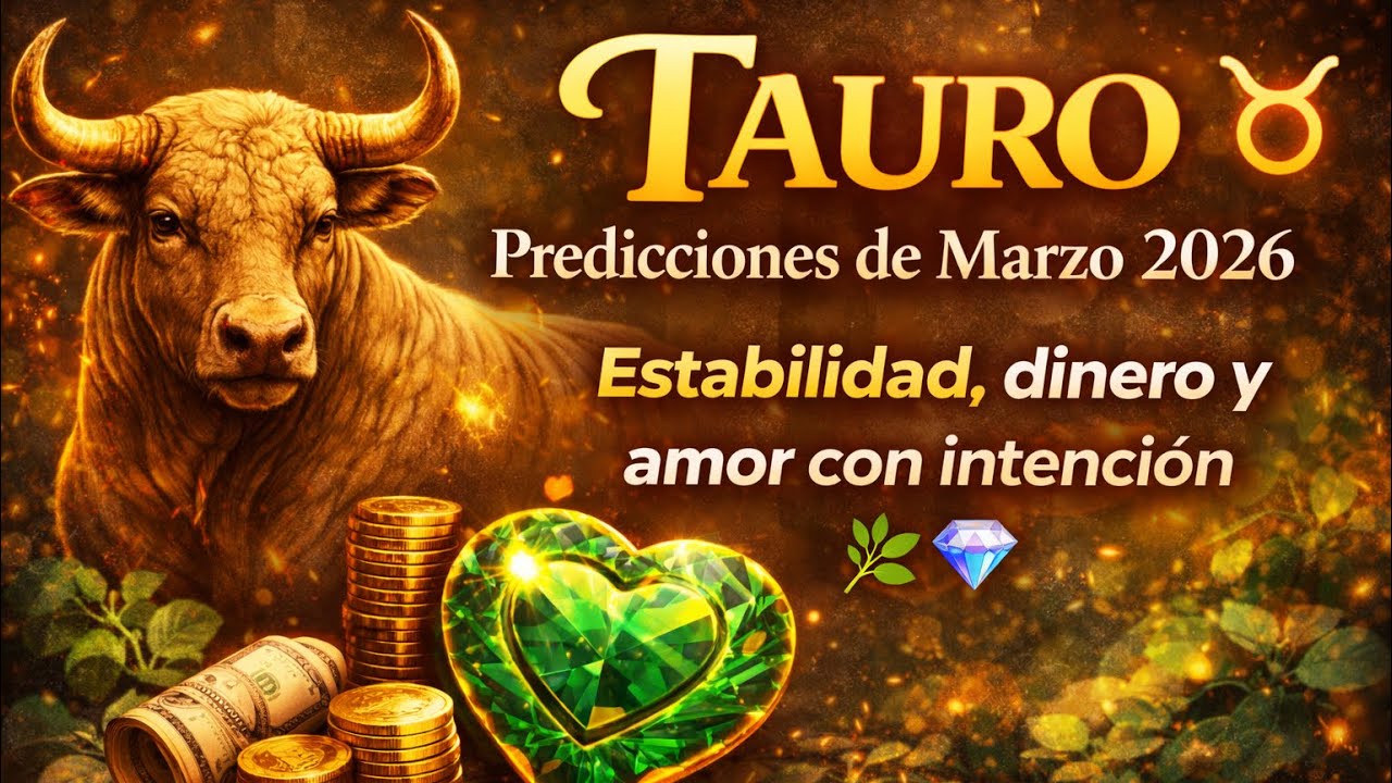 ♉ Tauro — Predicciones de Marzo 2026: Estabilidad, dinero y amor con intención 🌿💎