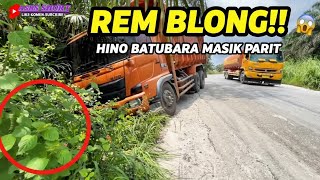 NYAWA JADI TARUHAN‼️Hino Oren Terjang Semak Akibat Rem Blong di Ukai