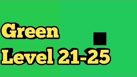 Green Level 21 22 23 24 25 Green Puzzle Game|Bart Bonte Game Walkthrough